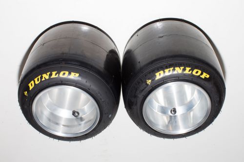 New dunlop dds racing go kart tires &amp; new vank pzero machined wheels