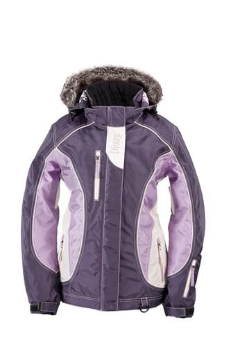 Divas snow gear ladies divine ii snowmobile jacket - eggplant/ivory (sm / small)