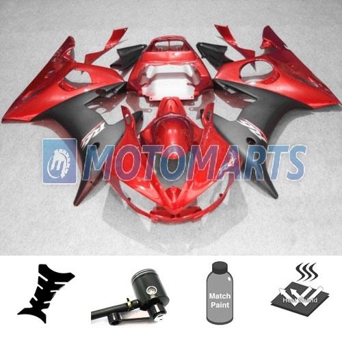 Bundle fairing kit w/ brake fluid reservoir oil pot for yamaha yzf 600 r6 03 ah