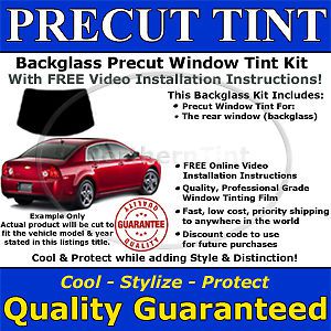 Backglass precut window tint