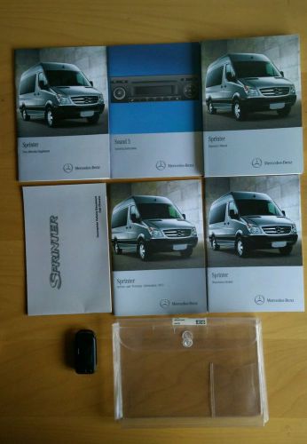 2012 mercedes benz sprinter class owners manual (rare book) + key original #362