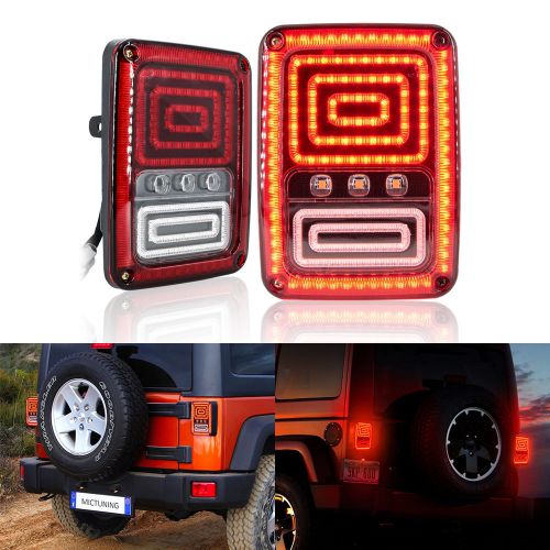 One pair led rear tail lamp tailllight turn signal for jeep wrangler 2007-2015