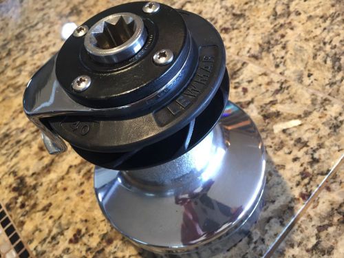 Lewmar wavegrip st 40 2 speed winch chrome over bronze excellent condition