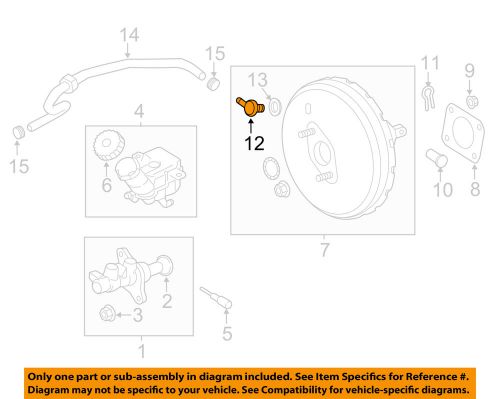 Mitsubishi oem 14-15 outlander-power brake booster grommet 4630a347