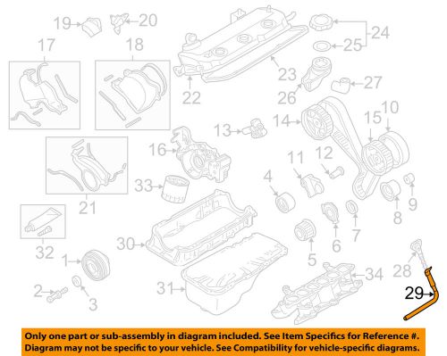 Mitsubishi oem 99-04 montero sport 3.5l-v6 engine-oil tube md361409