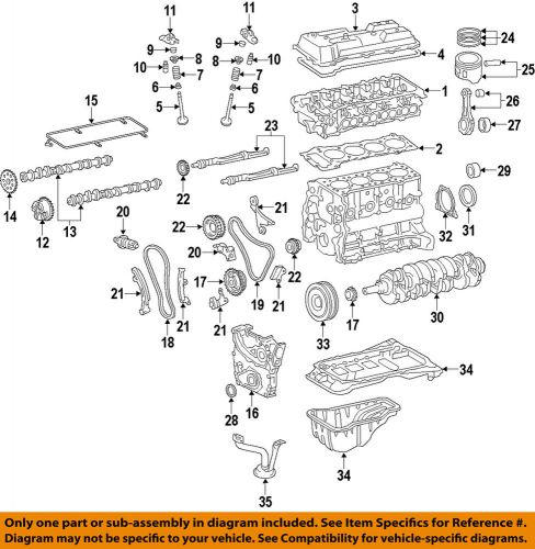 Toyota 117017503303 engine crankshaft main bearing