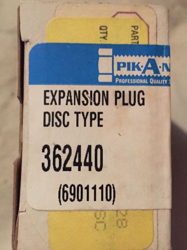 New box of 10- 1 47/64&#034; disc type expansion plugs #362440/550-024