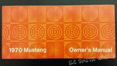 1970 mustang owners manual