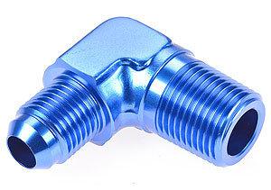 Jegs performance products 100146 blue 90&deg; flare fitting