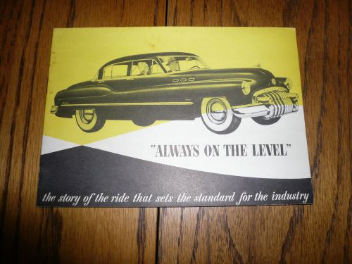 1950 buick sales brochure booklet  always on the level - vintage - x966