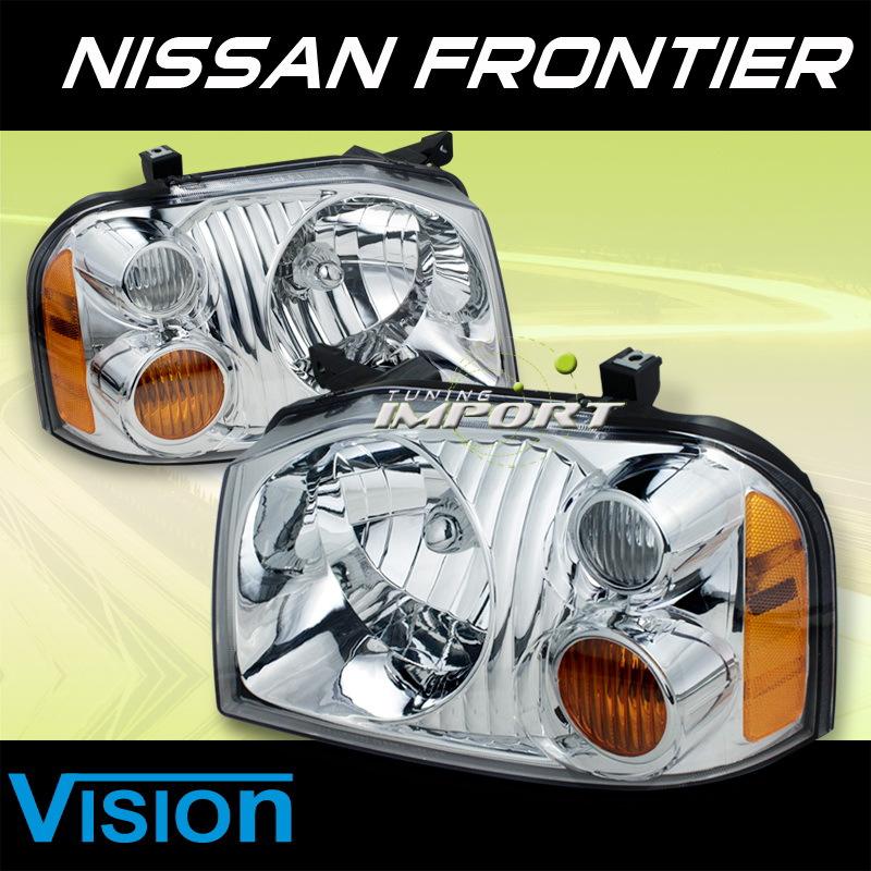 Nissan 01-04 frontier new vision replacement headlights lamps driver+passenger