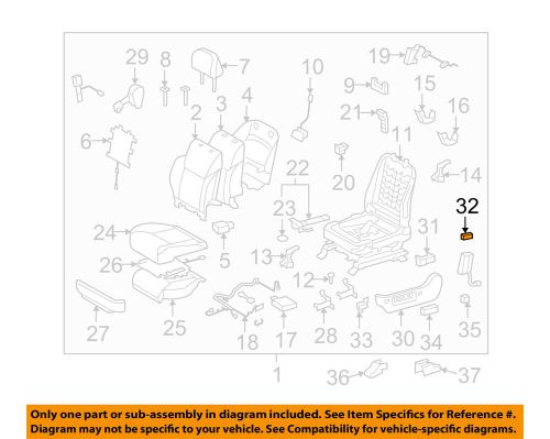 Lexus toyota oem 08-11 lx570 front seat-recline switch left 8492060050a1