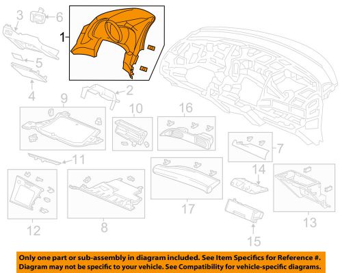 Honda oem 12-15 cr-z instrument panel dash-cluster visor 77200szta01zb