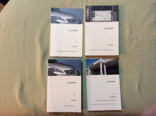 Used 2011 lexus es350 owners manuals