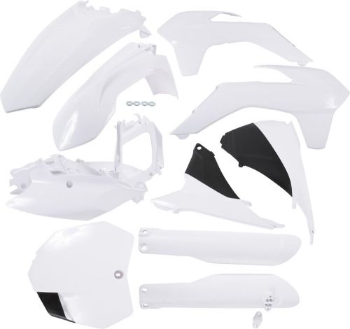 Acerbis full plastic kit ktm white fits: ktm 250 sx,250 sx-f,250 xc,300 xc,450 s