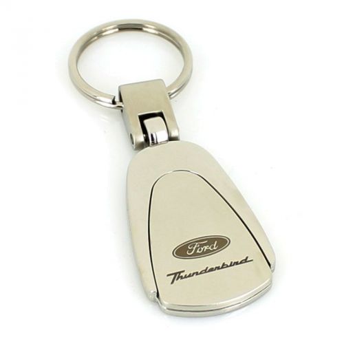 Ford thunderbird chrome tear drop keychain - brand new!