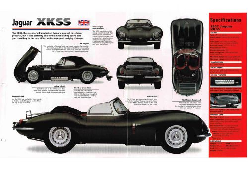 1957 jaguar  xkss imp brochure: xk-ss