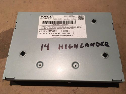 2014 2015 toyota highlander satellite radio module part # 86180-0e011