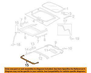 Honda oem 12-15 cr-v-sunroof wind deflector 70500t0aa01