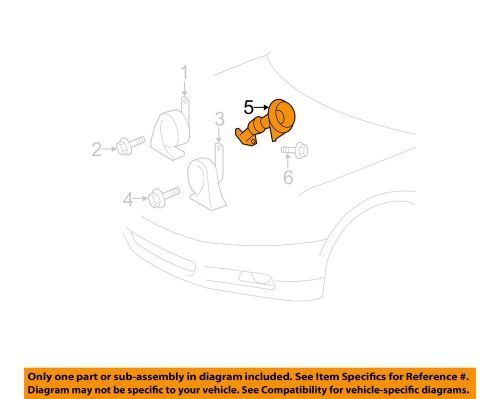 Toyota oem anti-theft-horn 8656033010