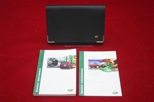 2002 land rover discover ii owners manual set with case - oem books 02