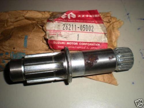 Nos suzuki rm250 rm125 kick starter shaft 26211-05d02