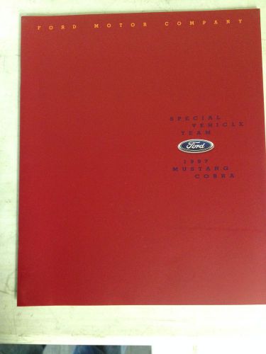 1997 ford mustang svt cobra original prestige dealer brochures nos oem