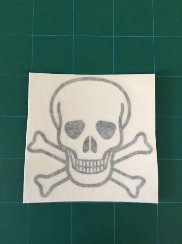 Pirate skull and crossbones decal