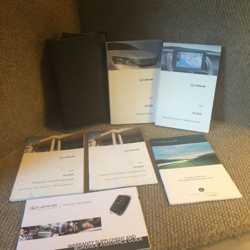 2010 lexus hs250h hs250h oem owners manual set with navigation books and case