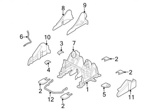 Ford oem seat track cover 3l7z78666c00bba image 2