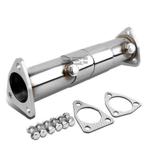 For bb prelude/cb accord f22/h22/h23 14-16&#034;adjustable stainless cat exhaust pipe