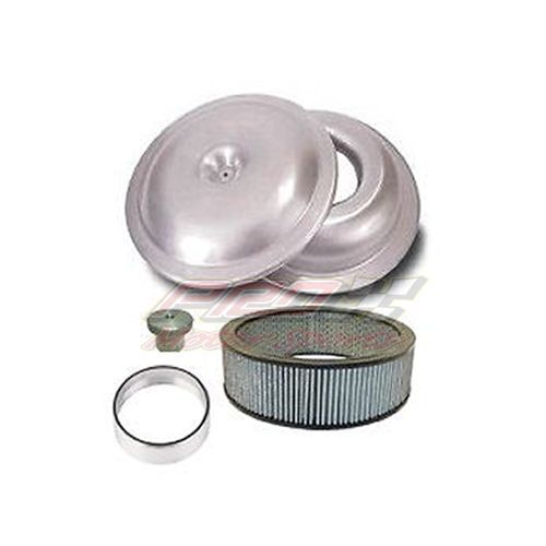 14&#034;x4&#034; circle track air cleaner kit centered aluminum washable drag ump 516544