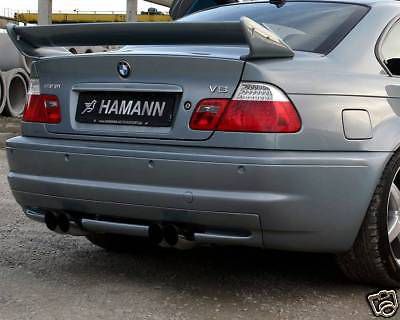 Genuine hamann bmw e46 m3 10046166 rear center moulding with integrated diffuser