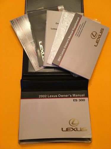 One oem 2002 lexus es300 owners manual set with lexus case.