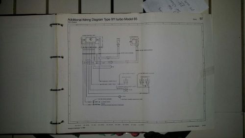 1985 porsche 911 turbo, alarm system electrical wiring diagrams oem