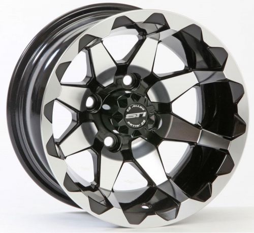 Sti hd6 machined/black golf wheel 12x7 (4/4) - (2+5) [12hd604]