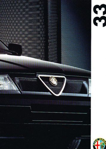 1993 alfa romeo 33 sales brochure sweden