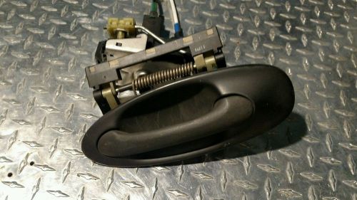 2003-07 saab 9-3 oem rear driver door lock acuator latch with cables &amp; handle