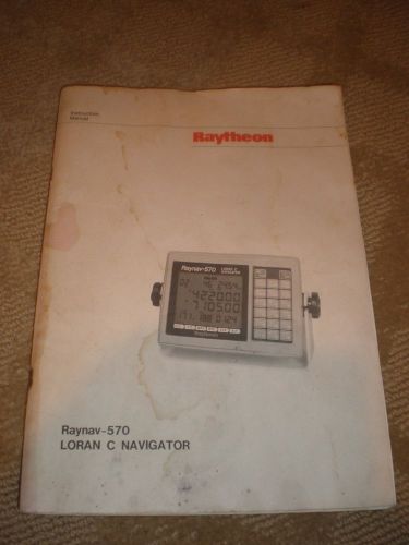 Raytheon raynav-570 loran c navigator - instruction manual - dc55-jna-754  japan