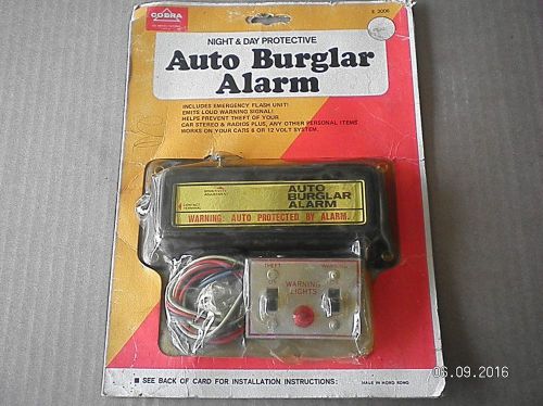 Vintage cobra auto burglar car alarm anti theft device chev, ford, mopar,dodge