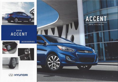 2016 hyundai accent - 10 page brochure &amp; accessories guide