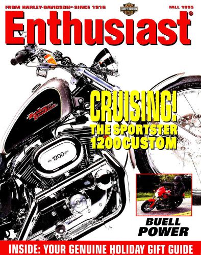 Fall 1995 harley-davidson enthusiast magazine -&#039;96 xl1200c-flhtc-flstn-flhr-fxdl