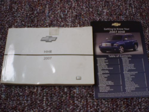 2007 chevrolet hhr owners manual books guide all models