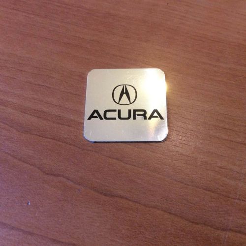 Acura glossy aluminum sticker size 1&#034;x1&#034;(25.4x25.4 mm) thickness 0.02&#034;