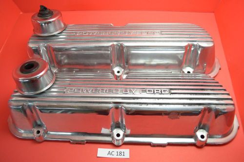 Ford e4ze-6582-fc 302/351 w mustang valve covers  powered by ford ac181