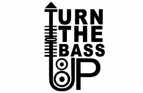 Turn the bass up car sticker carbon,mirror,holography,reflective color