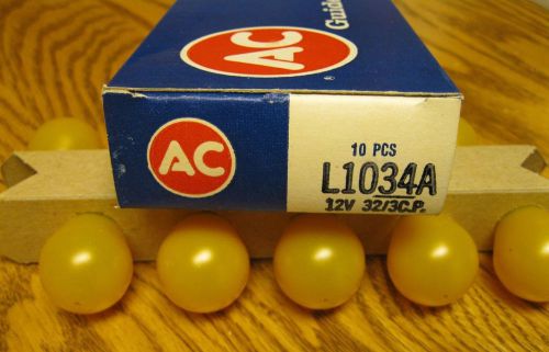 Nos 1034a ac guide parking lamp turn signal bulbs 67 68 69 camaro firebird