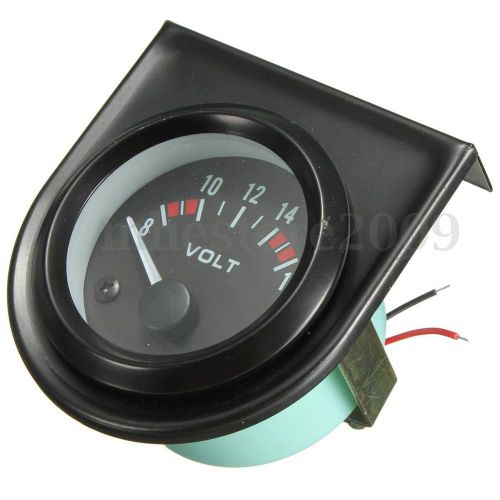 2&#039;&#039; 52mm mechanical car auto volt voltmenter voltage meter gauge white light 12v