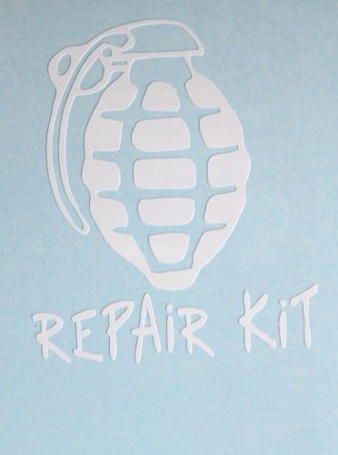 Your funny repair kit vinyl decal window sticker for motorcycle, car or ??