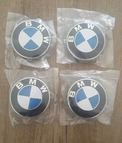 Brand new 4 pcs bmw emblem logo badge hub wheel rim center cap 68mm set of 4